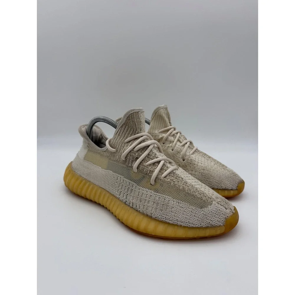 Adidas Yeezy Boost 350 V2 Natural FZ5246 Mens Size 9 Cream Beige Sneakers